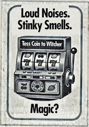 Loud Noises Stinky Smells Magic newspaper ad